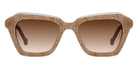 L.A. Eyeworks® Caspian Square Sunglasses - 628 Burlap Dance