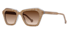 L.A. Eyeworks® Caspian Square Sunglasses - 628 Burlap Dance