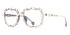 L.A. Eyeworks® Catena Square Eyeglasses - 124 Fog Bone
