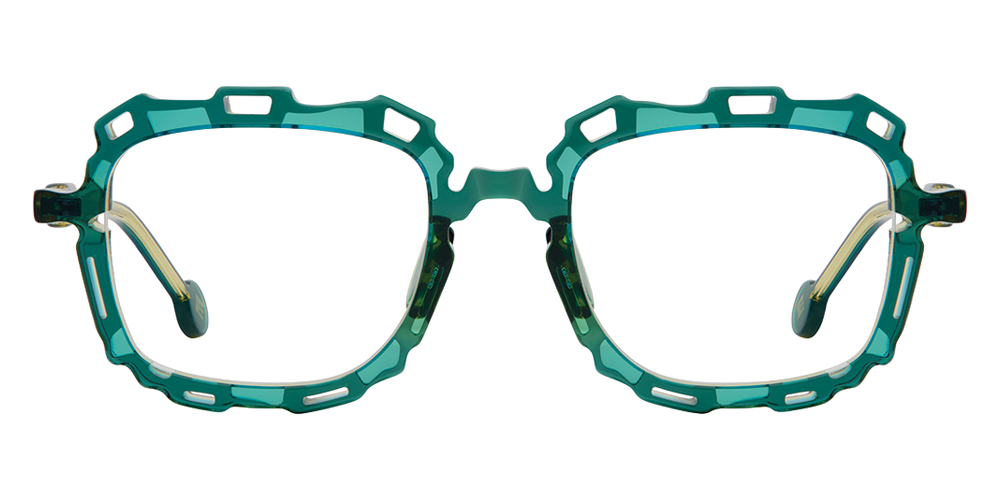 L.A. Eyeworks® Catena Square Eyeglasses - 299 Lemon Lime