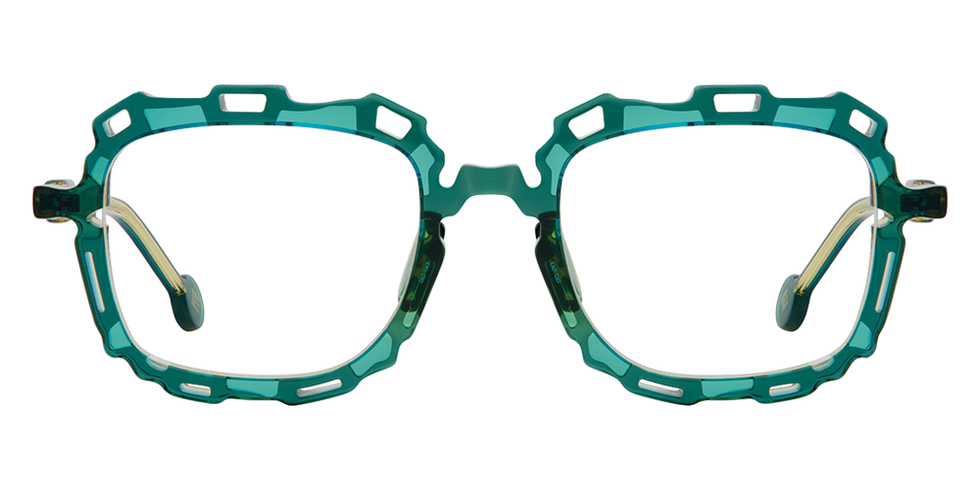 L.A. Eyeworks® Catena Square Eyeglasses - 299 Lemon Lime
