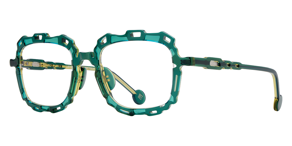 L.A. Eyeworks® Catena Square Eyeglasses - 299 Lemon Lime
