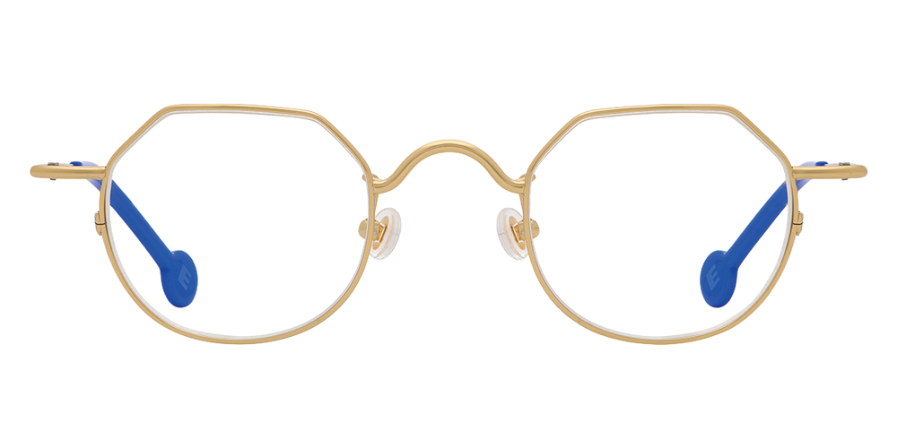 L.A. Eyeworks® Dink Geometric Eyeglasses - 421 Shiny Gold