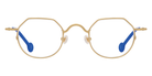 L.A. Eyeworks® Dink Geometric Eyeglasses - 421 Shiny Gold
