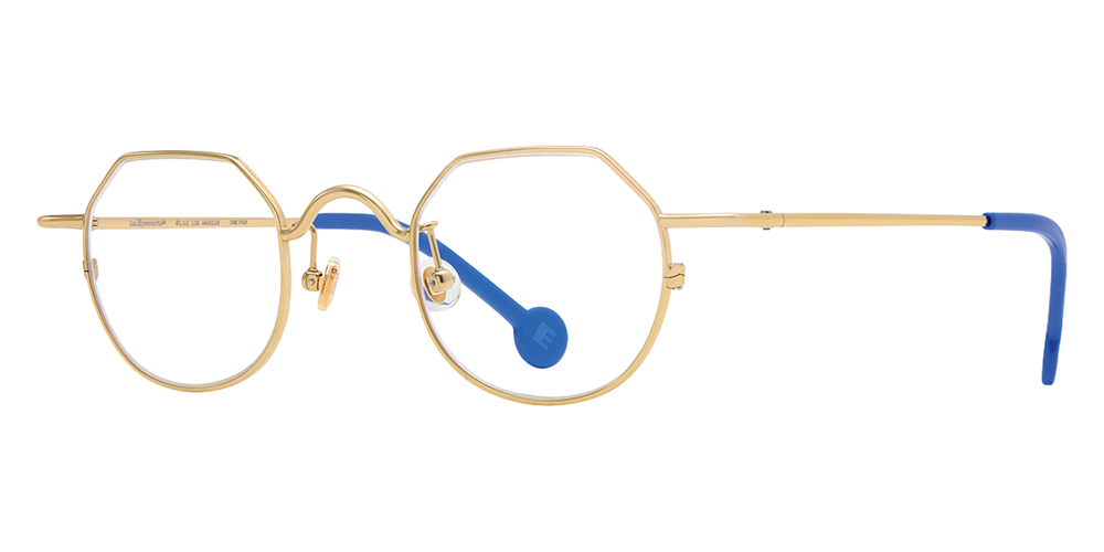 L.A. Eyeworks® Dink Geometric Eyeglasses - 421 Shiny Gold