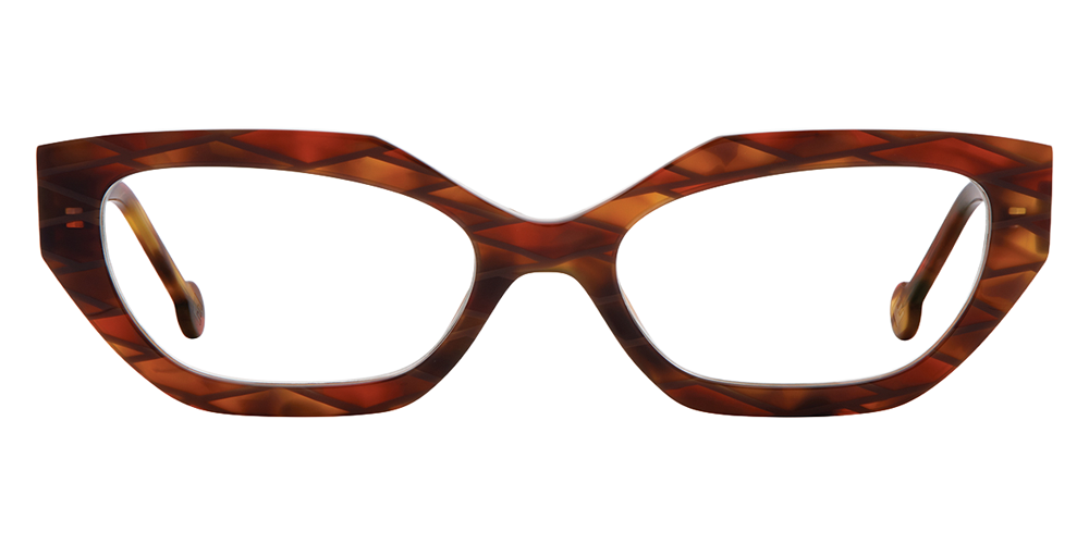L.A. Eyeworks® Gimlet Geometric Eyeglasses - 9197 Rufous