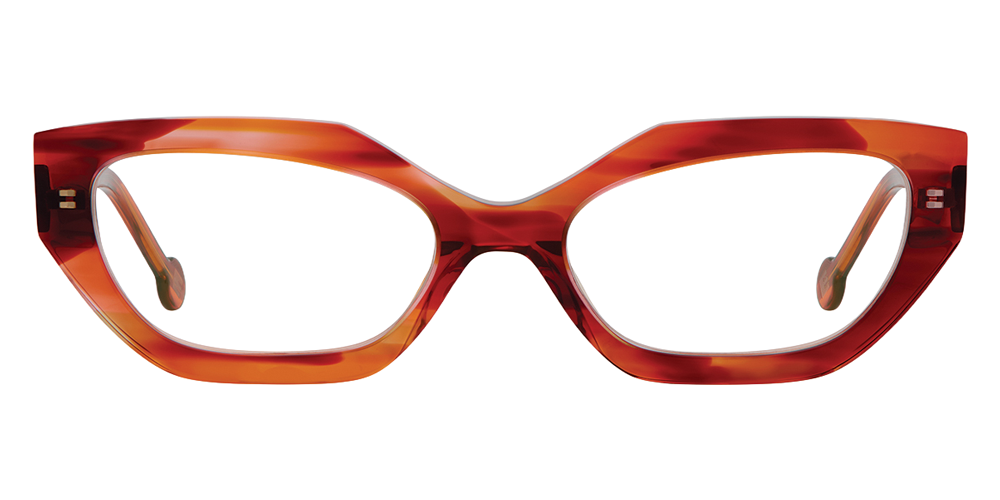 L.A. Eyeworks® Gimlet Geometric Eyeglasses - 942 Red Admiral