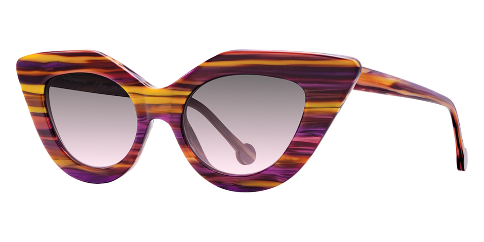 L.A. Eyeworks® Hellcat Cat-Eye Sunglasses - 623 Honeycreeper