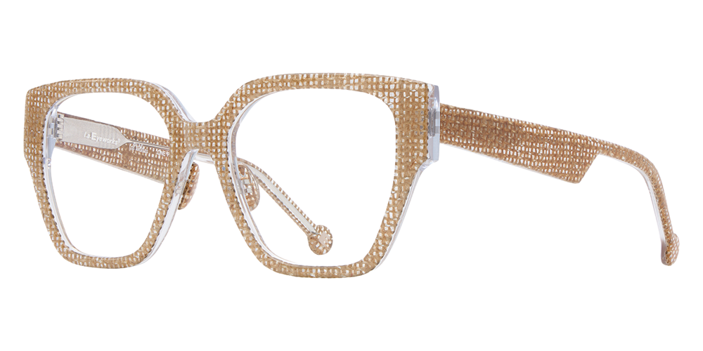 L.A. Eyeworks® Pacoima Square Eyeglasses - 628 Burlap Dance
