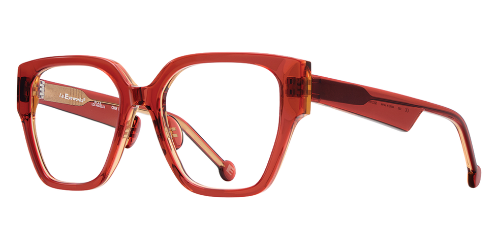 L.A. Eyeworks® Pacoima Square Eyeglasses - 735 Sinopia