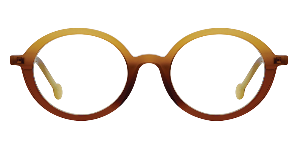 L.A. Eyeworks® Sakari Round Eyeglasses - 974 Gamboge