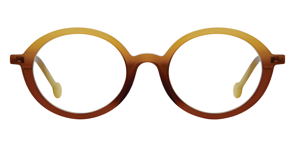 L.A. Eyeworks® Sakari Round Eyeglasses - 974 Gamboge