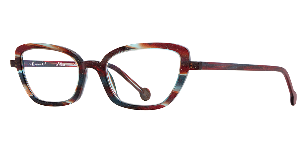 L.A. Eyeworks® Skiff Cat-Eye Eyeglasses - 1003 Blazar