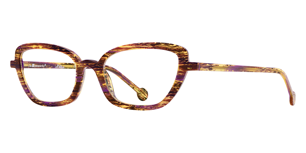 L.A. Eyeworks® Skiff Cat-Eye Eyeglasses - 993 Motion Blur
