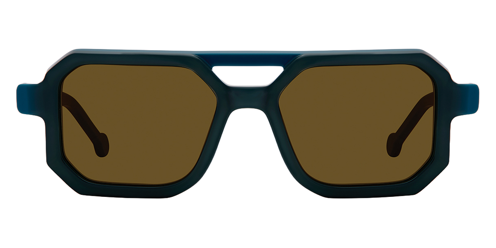 L.A. Eyeworks® Turismo Geometric Sunglasses - 780 Cadet