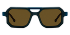 L.A. Eyeworks® Turismo Geometric Sunglasses - 780 Cadet
