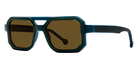 L.A. Eyeworks® Turismo Geometric Sunglasses - 780 Cadet