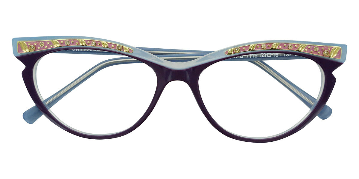 Lafont® Freesia Bijoux LF FREESIA BIJOUX 7115B 53 - Purple 7115B  Eyeglasses 