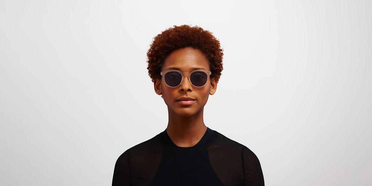 Mykita® LAHTI MYK LAHTI C101 Matte Champagne/Glossy Gold / Polarized Pro Hi-Con Grey 50 - C101 Matte Champagne/Glossy Gold / Polarized Pro Hi-Con Grey Sunglasses