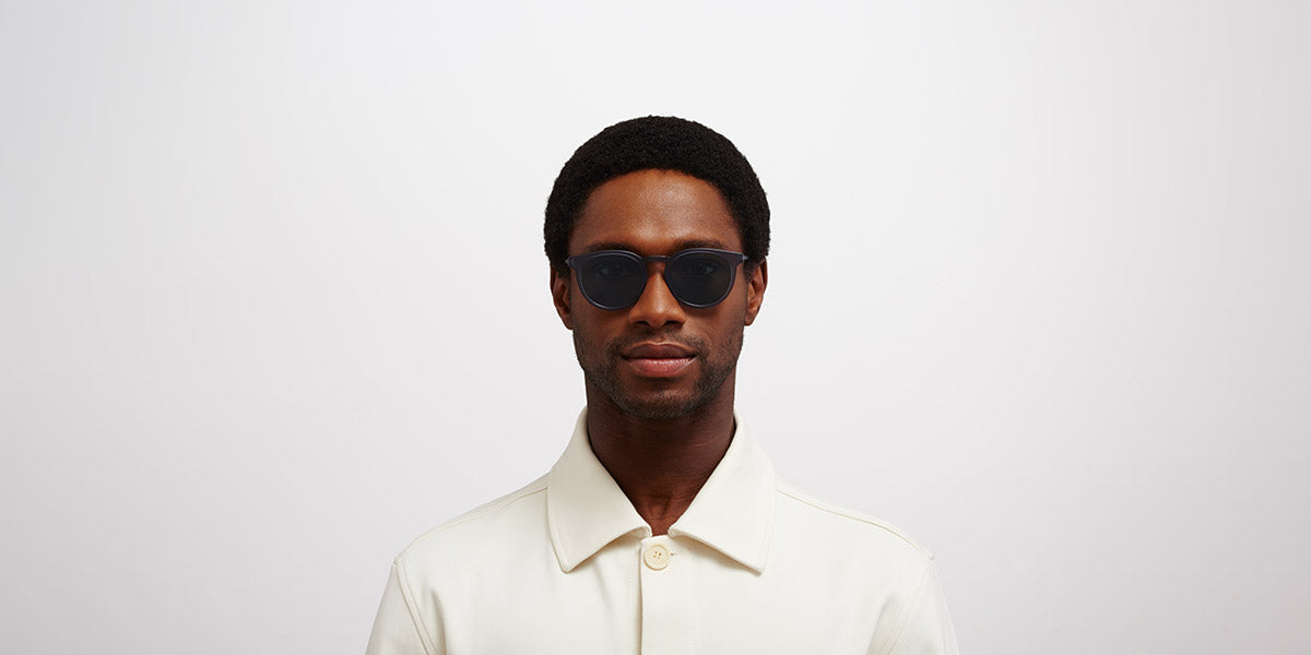 Mykita® LAHTI MYK LAHTI C107 Matte Deep Ocean/Blackberry / Polarized Pro Ocean Blue 50 - C107 Matte Deep Ocean/Blackberry / Polarized Pro Ocean Blue Sunglasses