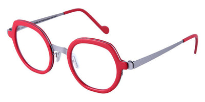 NaoNed® Langoz NAO Langoz 44FRA 46 - Solid Raspberry / Matte Light Grey Eyeglasses