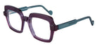 NaoNed® Las Vegad NAO Las Vegad 2420 50 - 2420 Transparent Violet / Transparent Steel Green Eyeglasses