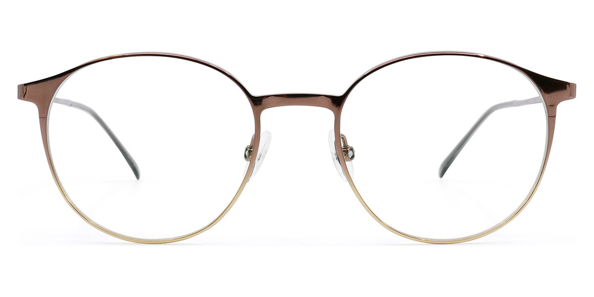 Götti® Leach GOT OP Leach CGM 49 - Coffee/Gold Metallic Shiny Eyeglasses