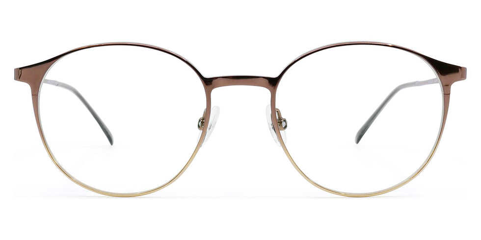 Götti® Leach GOT OP Leach CGM 49 - Coffee/Gold Metallic Shiny Eyeglasses