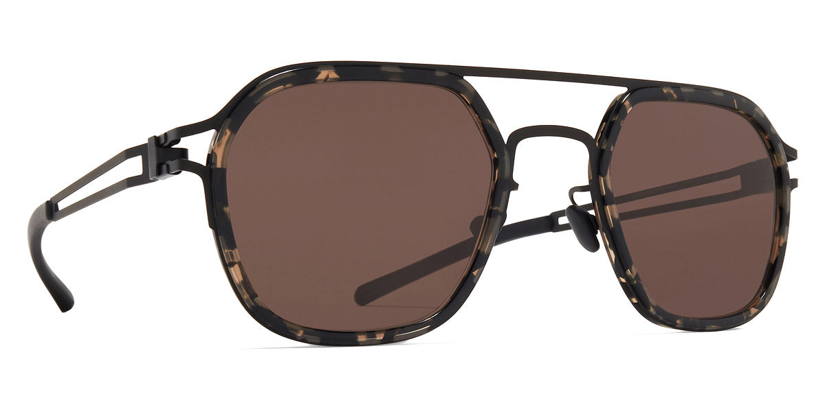 Mykita® LEELAND MYK LEELAND A16 Black/Antigua / Brown Solid 50 - A16 Black/Antigua / Brown Solid Sunglasses
