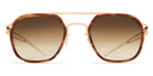Mykita® LEELAND MYK LEELAND A80 Champagne Gold/Galapagos / Raw Brown Gradient 50 - A80 Champagne Gold/Galapagos / Raw Brown Gradient Sunglasses