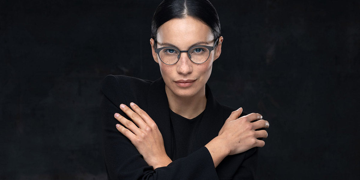 Blackfin® LEESBURG BLF LEESBURG 1513 47 - Black Gold/Black Eyeglasses