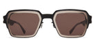 Mykita® LENNON MYK LENNON A77 Black/Clear Ash / Brown Solid 50 - A77 Black/Clear Ash / Brown Solid Sunglasses