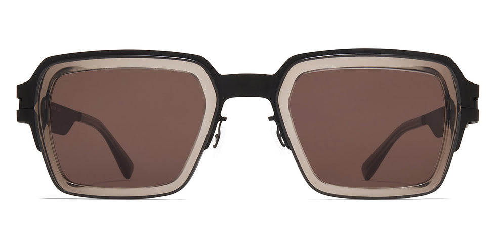 Mykita® LENNON MYK LENNON A77 Black/Clear Ash / Brown Solid 50 - A77 Black/Clear Ash / Brown Solid Sunglasses