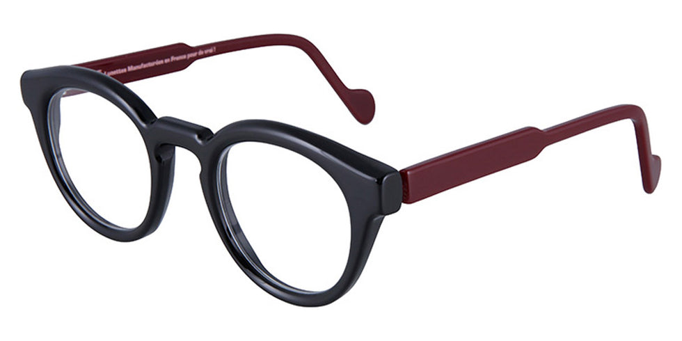 NaoNed® Limag NAO Limag 2406 47 - 2406 Upcycling Black / Solid Burgundy Eyeglasses