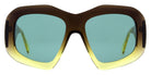Andy Wolf® Linden Sun ANW Linden Sun c 56 - Brown/Yellow Sunglasses