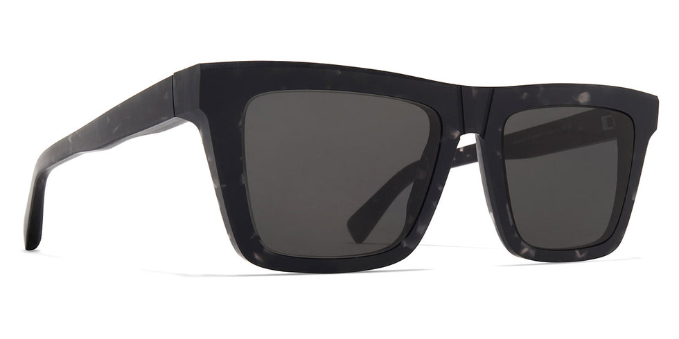 Mykita® LOME MYK LOME Chilled Raw Black Havana/Silver / Dark Grey Solid 54 - Chilled Raw Black Havana/Silver / Dark Grey Solid Sunglasses