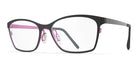 Blackfin® LONG ISLAND BLF LONG ISLAND 1597 49 - Matt Black/Deep Magenta Eyeglasses