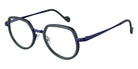 NaoNed® Losket NAO Losket 59VA 49 - Solid Military Green / Matte Blue Eyeglasses
