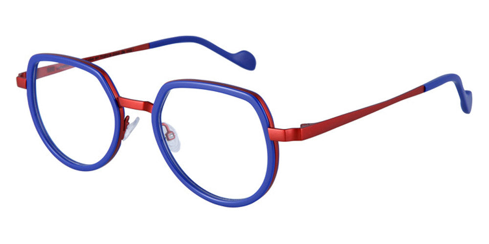 NaoNed® Losket NAO Losket 67BFV 49 - Solid Blue / Matte Brick Orange Eyeglasses