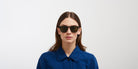 Mykita® LOVELL MYK LOVELL MD22 Ebony Brown / Green Solid 52 - MD22 Ebony Brown / Green Solid Sunglasses