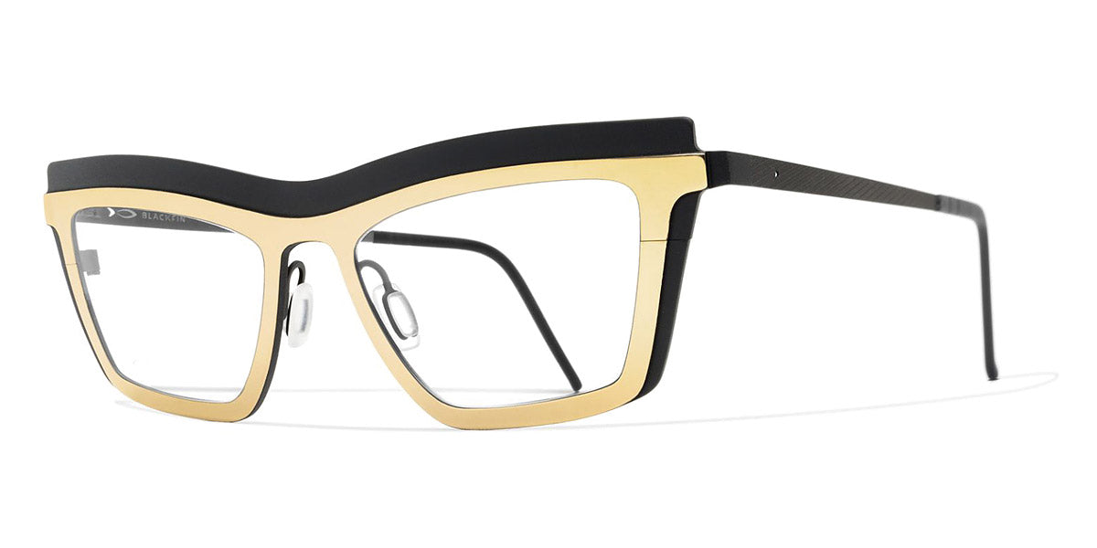 Blackfin® LOVERS KEY BLF LOVERS KEY 968 50 - Black/Yellow Gold Eyeglasses