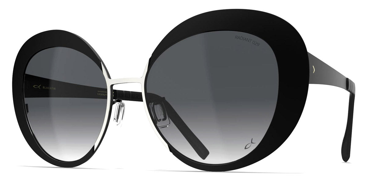 Blackfin® LUNA BLF Luna Sun 1560 54 - Shiny Silver/Blackfin Black Sunglasses