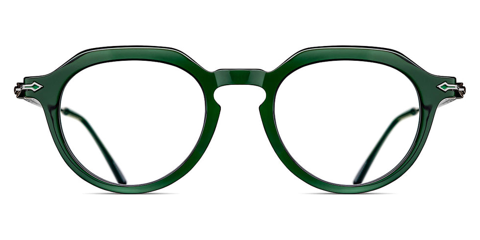 Matsuda® M2057 MTD M2057 Bottle Green/Brushed Silver 47 - Bottle Green / Brushed Silver Eyeglasses