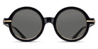 Matsuda® M2059 MTD M2059 Black/Brushed Gold/Grey 48 - Black/Brushed Gold / Grey Sunglasses
