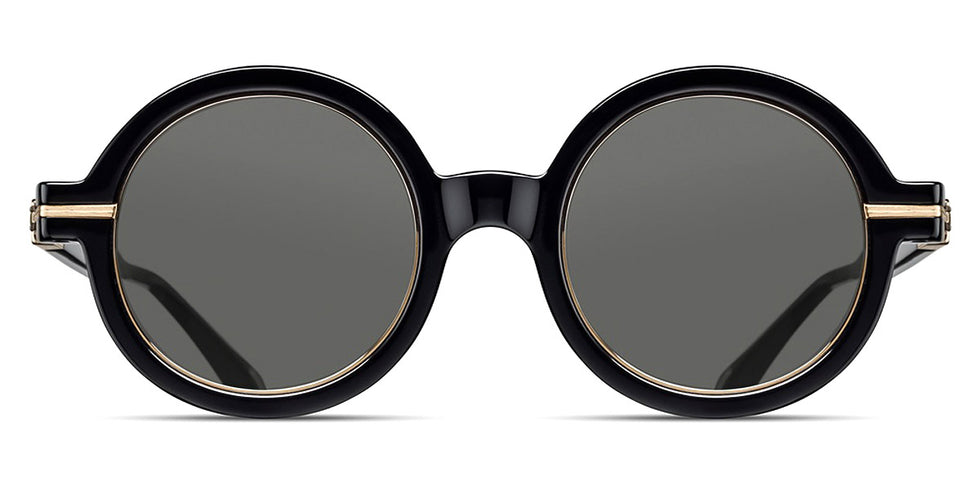 Matsuda® M2059 MTD M2059 Black/Brushed Gold/Grey 48 - Black/Brushed Gold / Grey Sunglasses