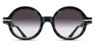 Matsuda® M2059 MTD M2059 Black Stripe/Brushed Silver/Grey Gradient 48 - Black Stripe/Brushed Silver / Grey Gradient Sunglasses
