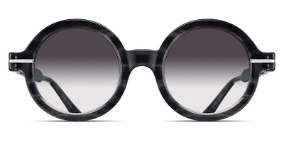 Matsuda® M2059 MTD M2059 Black Stripe/Brushed Silver/Grey Gradient 48 - Black Stripe/Brushed Silver / Grey Gradient Sunglasses