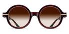 Matsuda® M2059 MTD M2059 Dark Tortoise/Brushed Gold/Brown Gradient 48 - Dark Tortoise/Brushed Gold / Brown Gradient Sunglasses