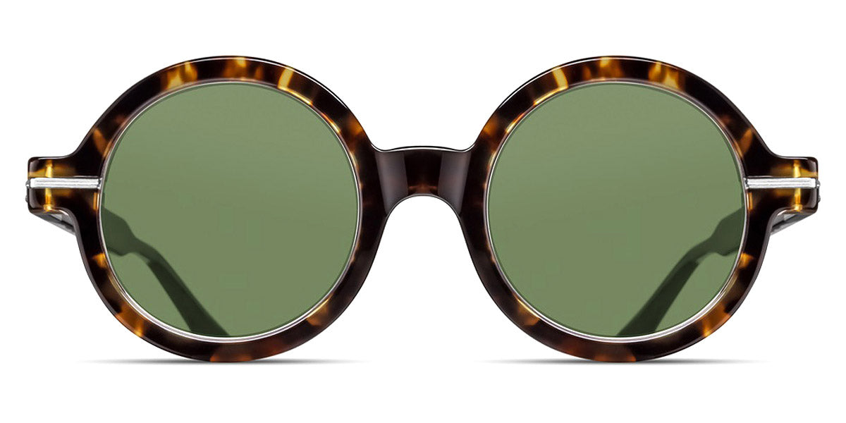 Matsuda® M2059 MTD M2059 Tokyo Tortoise/Brushed Silver/Sage Green 48 - Tokyo Tortoise/Brushed Silver / Sage Green Sunglasses