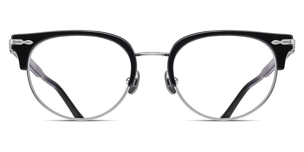 Matsuda® M2061 MTD M2061 Black/Brushed Silver 49 - Black / Brushed Silver Eyeglasses